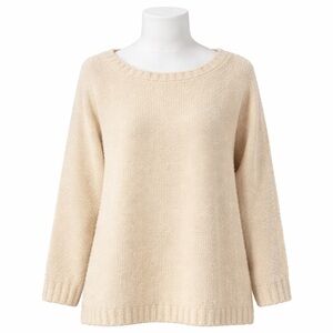 Size S Aritzia Wilfred Free Women’s Alpaca Wool Oversized Cream Sweater Pullover